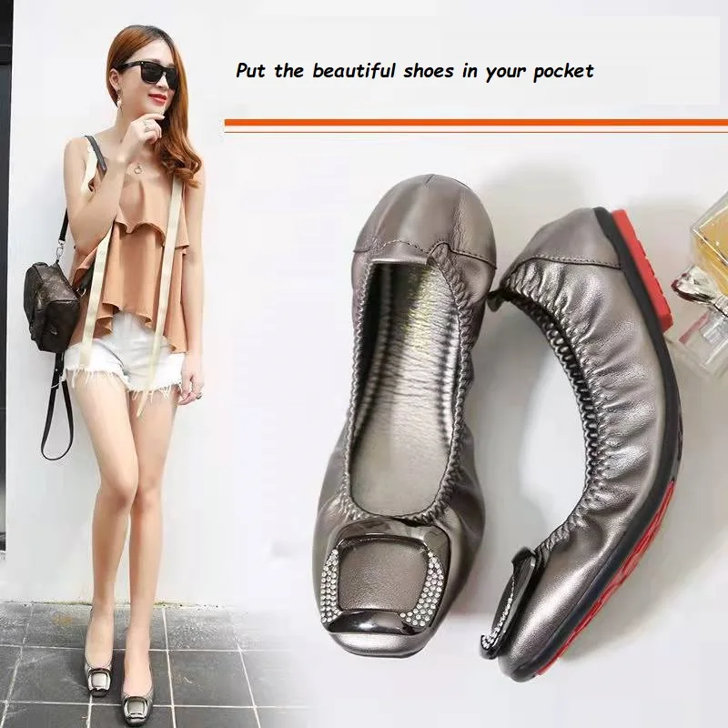 Women Egg Roll Shoes Spring Fashion Square Buckle Soft PU Light Ballet Flats Ladies Outdoor Holiday Slip-On Woman Big Shoes To43
Women Egg Roll Shoes Spring Fashion Square Buckle Soft PU Light Ballet Flats Ladies Outdoor Holiday Slip-On Woman Big Shoes To43