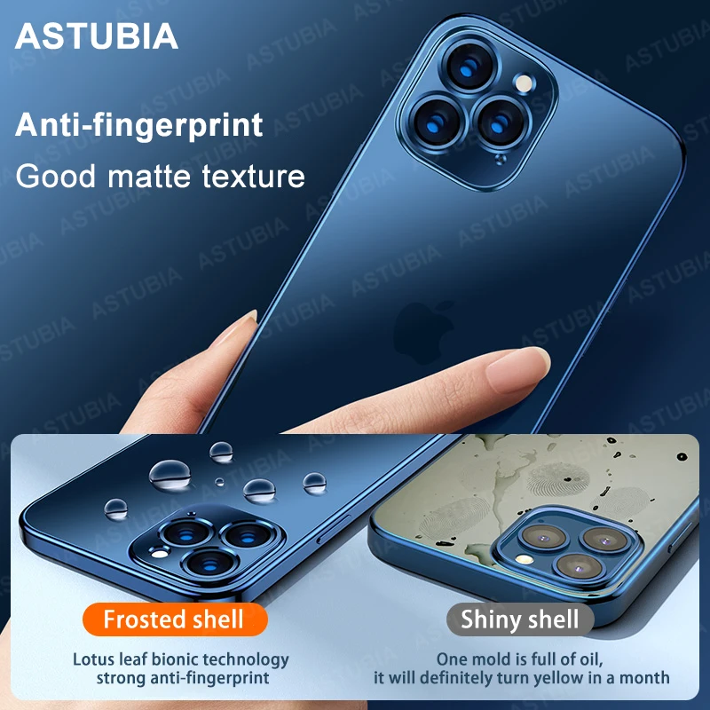 ASTUBIA Luxury Square Plating Clear Phone Case For iPhone 11 12 Pro Max Mini X XR XS Max 7 8 Plus SE2 Transparent Silicone Cover
ASTUBIA Luxury Square Plating Clear Phone Case For iPhone 11 12 Pro Max Mini X XR XS Max 7 8 Plus SE2 Transparent Silicone Cover