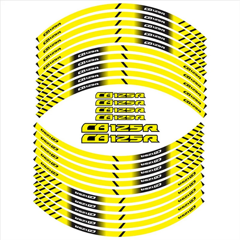 Motorcycle Wheel Decals Sticker For Honda CB150R CB125R CB 150R/125R cb150r Tire Waterproof Reflectives Protection Sticker Set
Motorcycle Wheel Decals Sticker For Honda CB150R CB125R CB 150R/125R cb150r Tire Waterproof Reflectives Protection Sticker Set