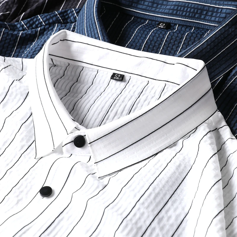 JSBD high quality gentleman stripe shirt summer cool breathable seersucker fabric business casual men short sleeve shirt
JSBD high quality gentleman stripe shirt summer cool breathable seersucker fabric business casual men short sleeve shirt
