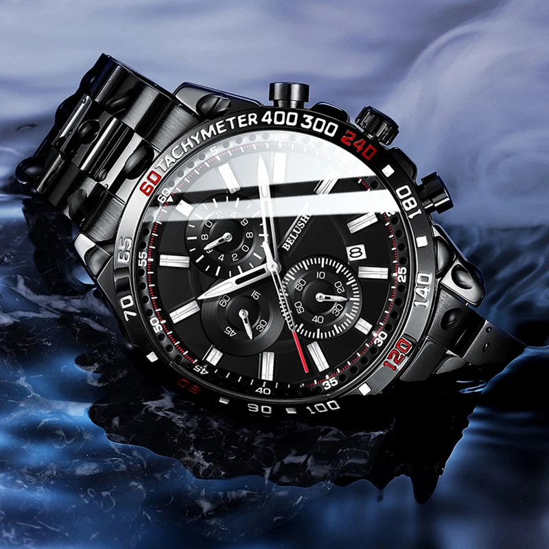 Belushi new multifunctional men's business solid strap watch men's watch fashion luminous watch
Belushi new multifunctional men's business solid strap watch men's watch fashion luminous watch