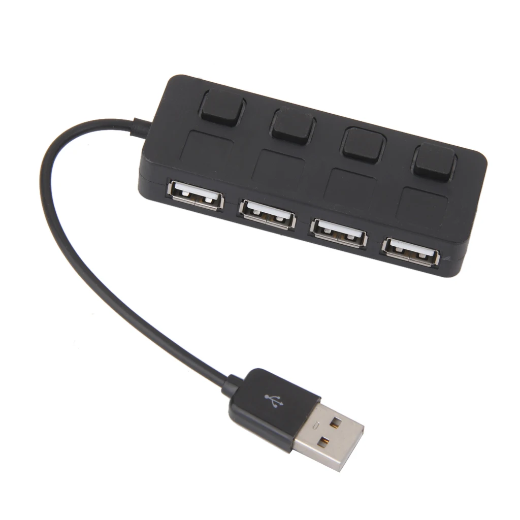 Разветвитель USB 2 0 с 4 портами расширительный переключатель для настольных ПК и