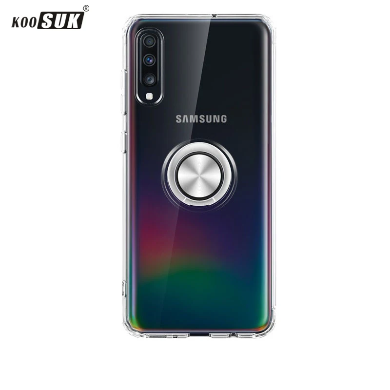 Для Samsung Galaxy A70 A50 держатель в виде кольца на палец подставка Задняя Крышка