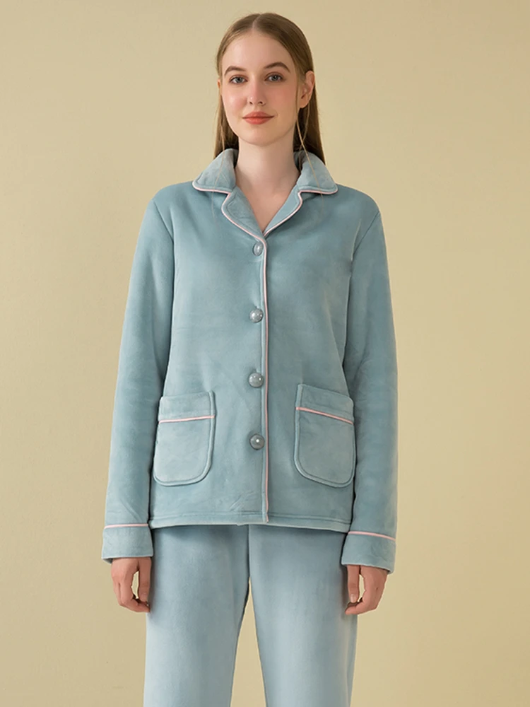 Women's Pajamas Suits, Home Service, Winter Light Break, Women's Thickening Beibei Cashmere Winter Pajamas, Thickening Pajamas
Women's Pajamas Suits, Home Service, Winter Light Break, Women's Thickening Beibei Cashmere Winter Pajamas, Thickening Pajamas