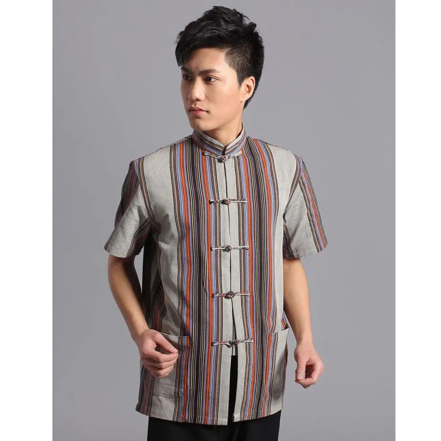Umorden Cotton Tang Suit Top Men Summer Kung Fu Tai Chi Uniform Shirt Blouse Short Sleeve Traditional Chinese Clothes
Umorden Cotton Tang Suit Top Men Summer Kung Fu Tai Chi Uniform Shirt Blouse Short Sleeve Traditional Chinese Clothes