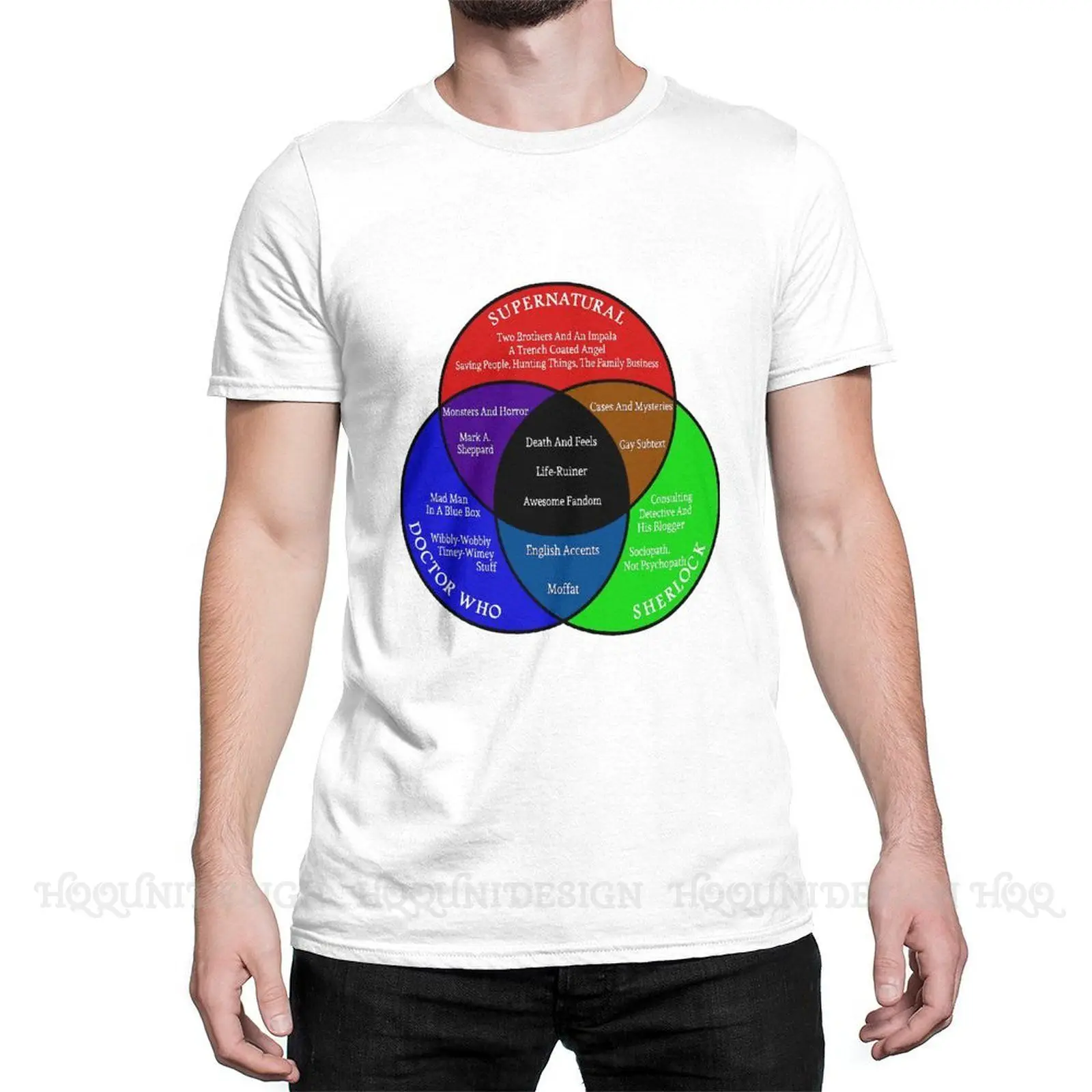 SuperWhoLock Print Cotton T-Shirt Camiseta Hombre Venn Diagram Definition Men Fashion Graphic T Shirts Streetwear Adult Shirt
SuperWhoLock Print Cotton T-Shirt Camiseta Hombre Venn Diagram Definition Men Fashion Graphic T Shirts Streetwear Adult Shirt