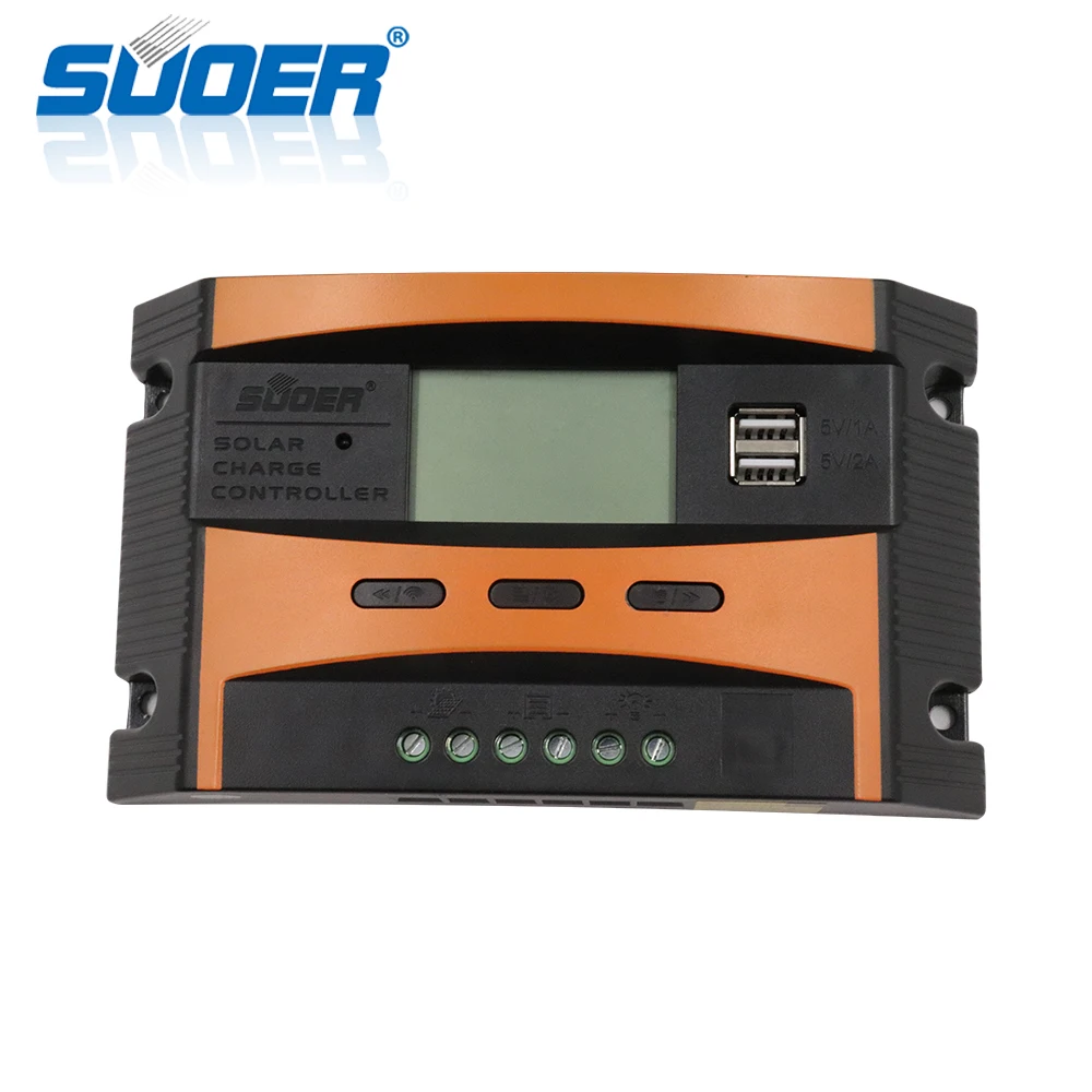 Suoer【 PWM Charge Controller 】Double USB Interfaces solar controller 10A 12V 24V Solar Charger Controller (ST-C1210)
Suoer【 PWM Charge Controller 】Double USB Interfaces solar controller 10A 12V 24V Solar Charger Controller (ST-C1210)