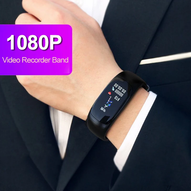 Luxury 1080P Video Recorder Mini Cam Camera Smart Band Watch Wristband Long Distance HD Voice Audio Recording
Luxury 1080P Video Recorder Mini Cam Camera Smart Band Watch Wristband Long Distance HD Voice Audio Recording