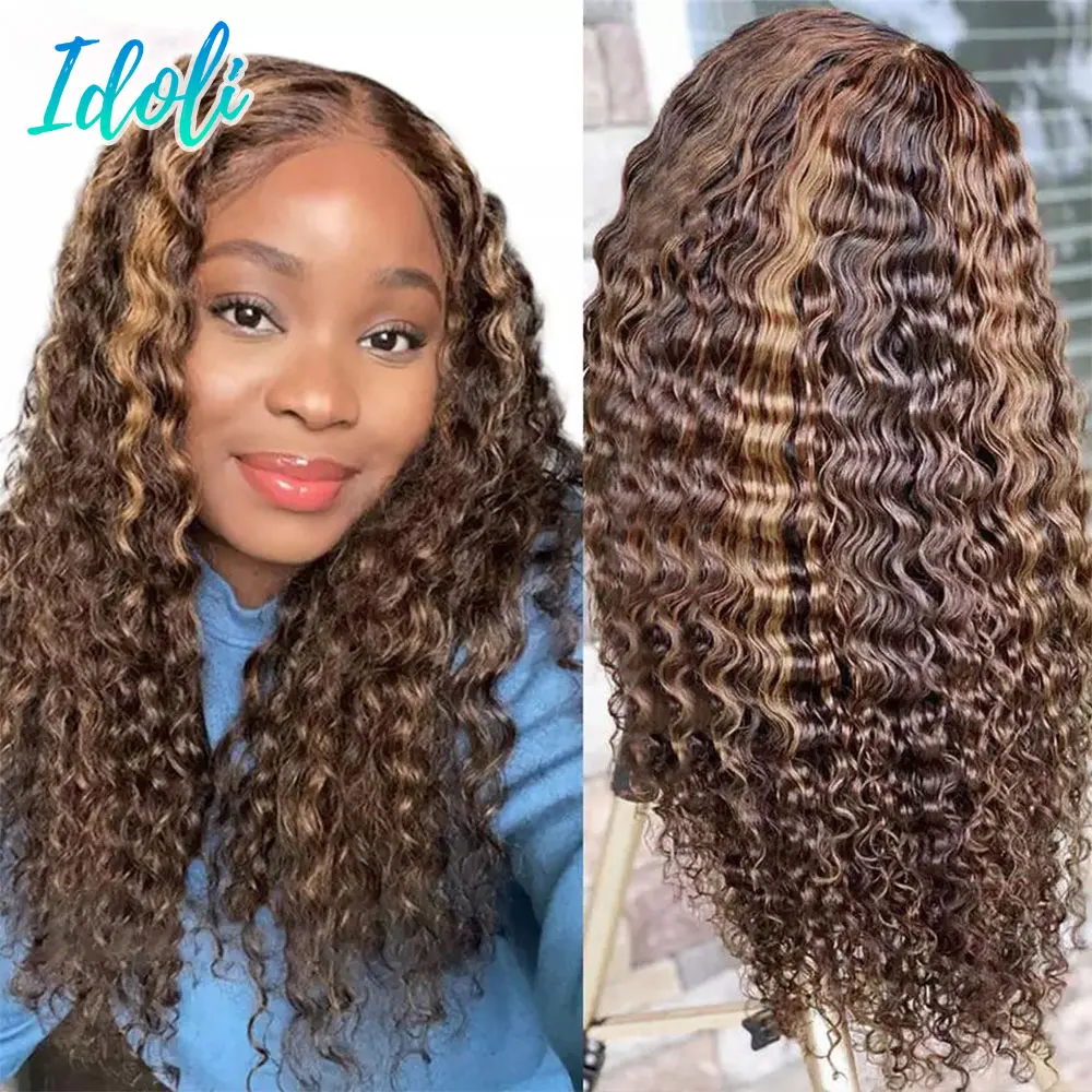 Highlight Omber Deep Wave Human Hair Wig Brazilian Remy Deep Curly Lace Front Wigs 180% Density Pre Plucked Lace Closure Wigs
Highlight Omber Deep Wave Human Hair Wig Brazilian Remy Deep Curly Lace Front Wigs 180% Density Pre Plucked Lace Closure Wigs