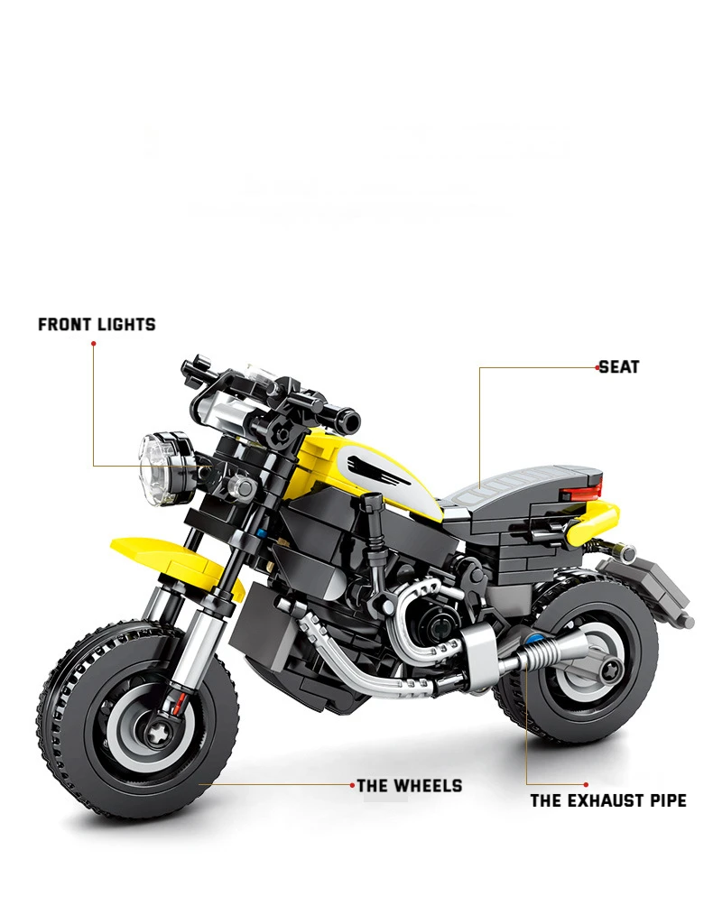 The World-Famous Off-Road Motorcycle, Children's Educational Toys Fight Inserted Blocks Model.
The World-Famous Off-Road Motorcycle, Children's Educational Toys Fight Inserted Blocks Model.