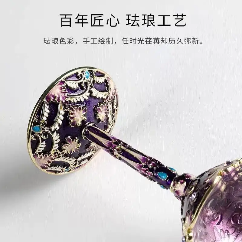 (hand-painted) Enamel-colored Lead-free Crystal Wine Cup Decanter Set Creative European Goblet Luxury Gift
(hand-painted) Enamel-colored Lead-free Crystal Wine Cup Decanter Set Creative European Goblet Luxury Gift