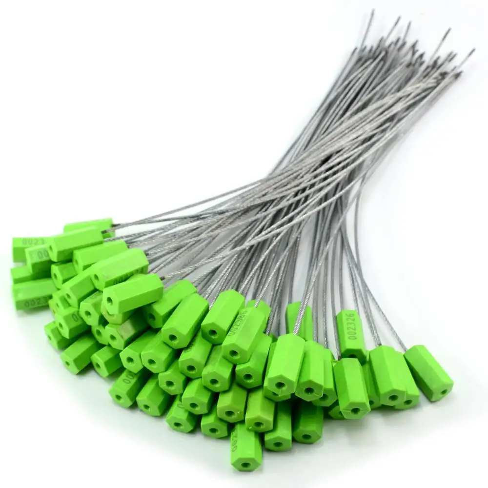 Tamper Proof Security Cable Wire Seals Numbered Pad-Lock Security Tag Straps for Trailers, Cargo (Green, Pack of 100pcs)
Tamper Proof Security Cable Wire Seals Numbered Pad-Lock Security Tag Straps for Trailers, Cargo (Green, Pack of 100pcs)