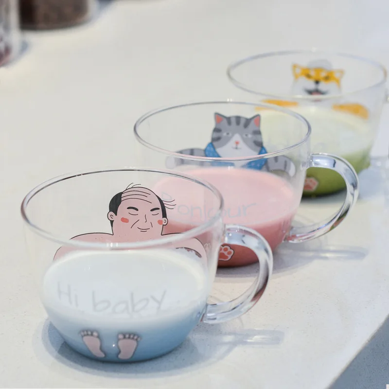 New Heat-resistant and Heat-resistant Creative Water Cup Japanese Cartoon Children's Breakfast Milk Coffee Glass Couple Mug
New Heat-resistant and Heat-resistant Creative Water Cup Japanese Cartoon Children's Breakfast Milk Coffee Glass Couple Mug