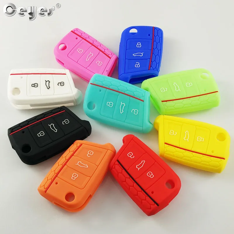 For SEAT Ateca Leon VW Golf 7 3 4 5 6 6r mk7 Skoda Octavia A7 polo 9n mk4 passat Tiguan Silicone Car Key Case Cover Accessories
For SEAT Ateca Leon VW Golf 7 3 4 5 6 6r mk7 Skoda Octavia A7 polo 9n mk4 passat Tiguan Silicone Car Key Case Cover Accessories