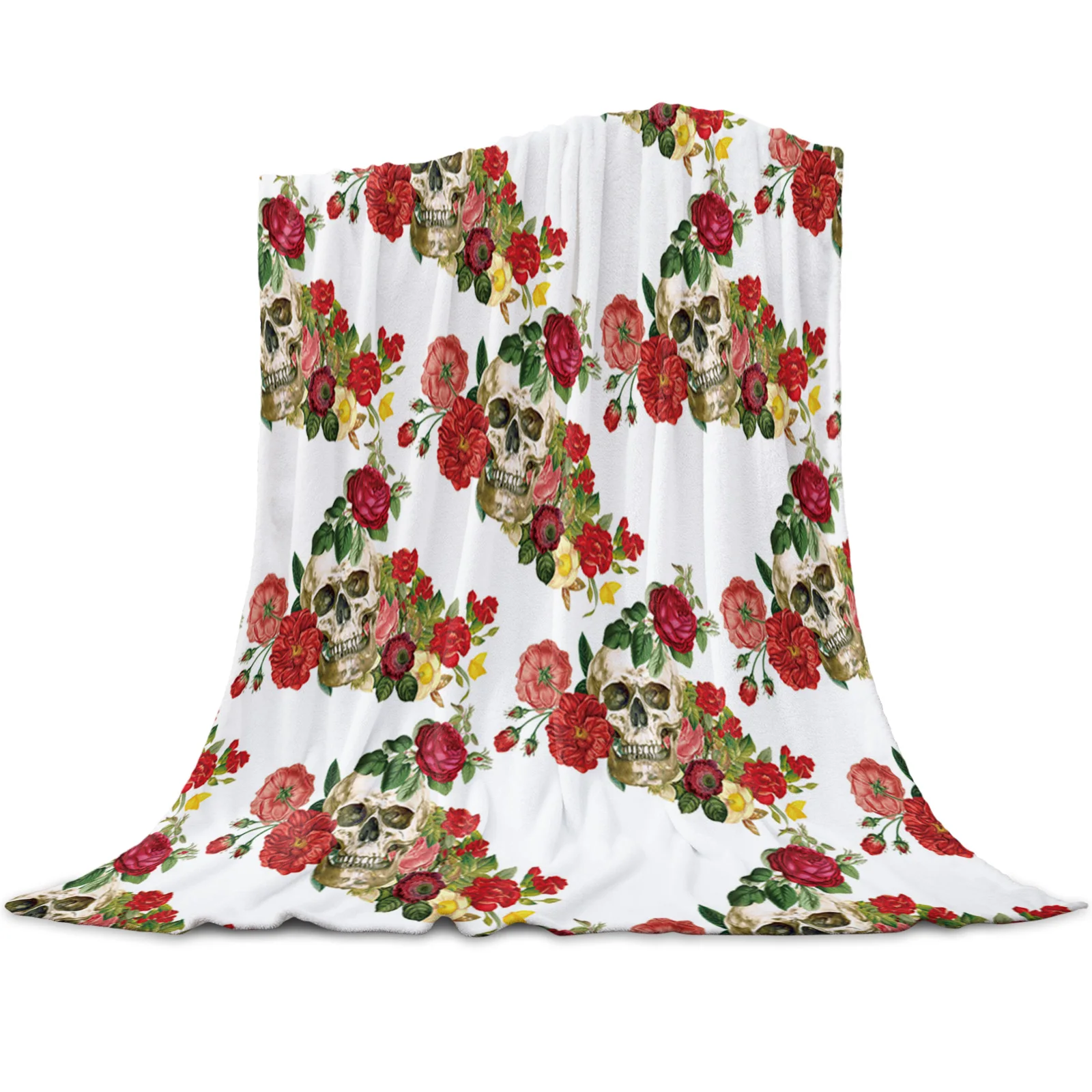 Skulls And Roses Throw Blanket Home Decoration Sofa Blanket Warm Microfiber Blankets for Bedroom
Skulls And Roses Throw Blanket Home Decoration Sofa Blanket Warm Microfiber Blankets for Bedroom
