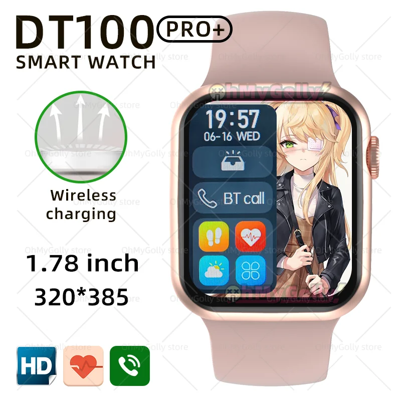 DT100 Pro мужские умные часы Bluetooth Call 1,75 дюйма с беспроводной зарядкой Таможенный циферблат женские умные часы pk iwo 13 M16 M26 X22 pro plus max 
DT100 Pro мужские умные часы Bluetooth Call 1,75 дюйма с беспроводной зарядкой Таможенный циферблат женские умные часы pk iwo 13 M16 M26 X22 pro plus max