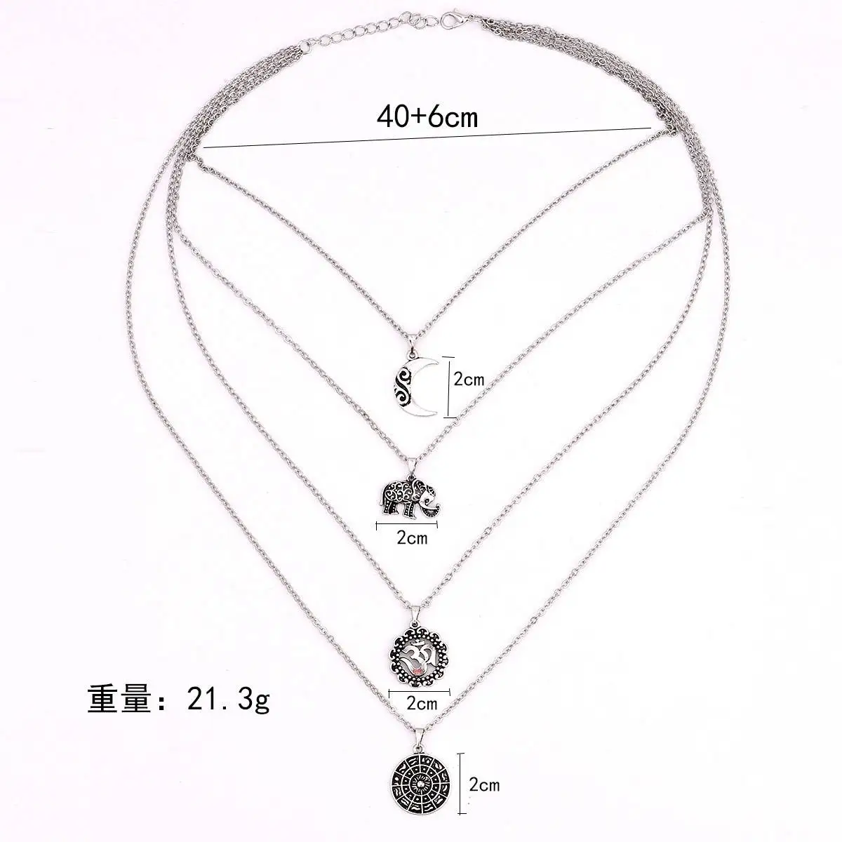 Fad Boho ожерелье Женские Ювелирные изделия многослойное на длинной цепочке с