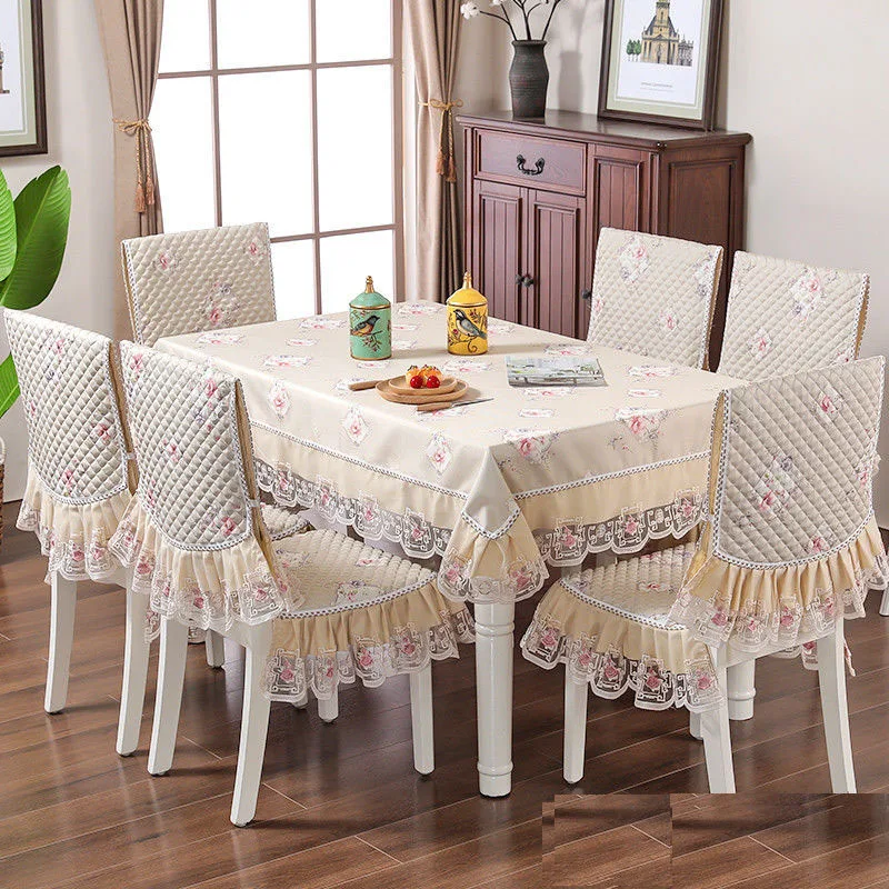 8 Colors Dinning Table Cover Pastoral Style Chair Cover Set Waterproof Tablecloth With Lace Home Decor Chair Cushion Table Cloth
8 Colors Dinning Table Cover Pastoral Style Chair Cover Set Waterproof Tablecloth With Lace Home Decor Chair Cushion Table Cloth