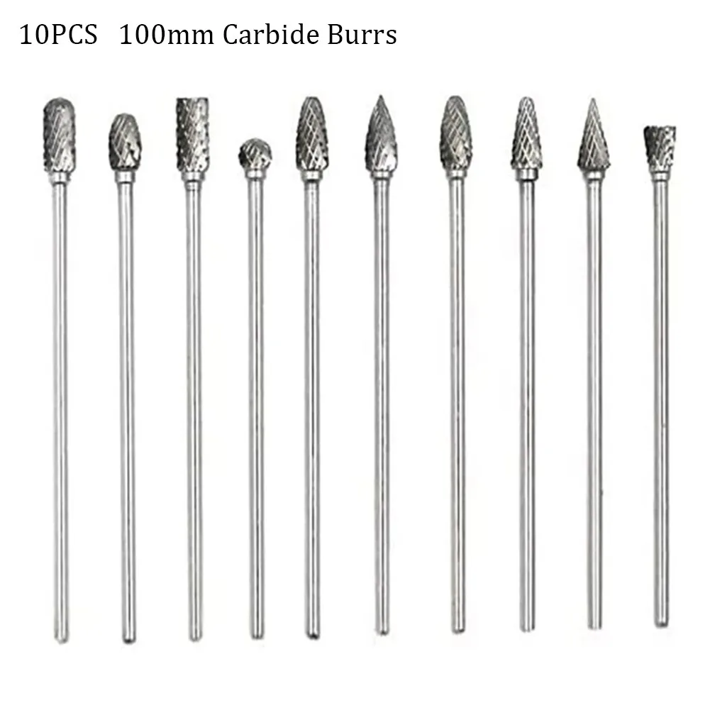 10 Pcs Polishing Head Double Cut Tungsten Solid Rotary Drill 4 Inch Long 1/8Inch(m) Shank Carbide For Electrical Grinder Parts
10 Pcs Polishing Head Double Cut Tungsten Solid Rotary Drill 4 Inch Long 1/8Inch(m) Shank Carbide For Electrical Grinder Parts