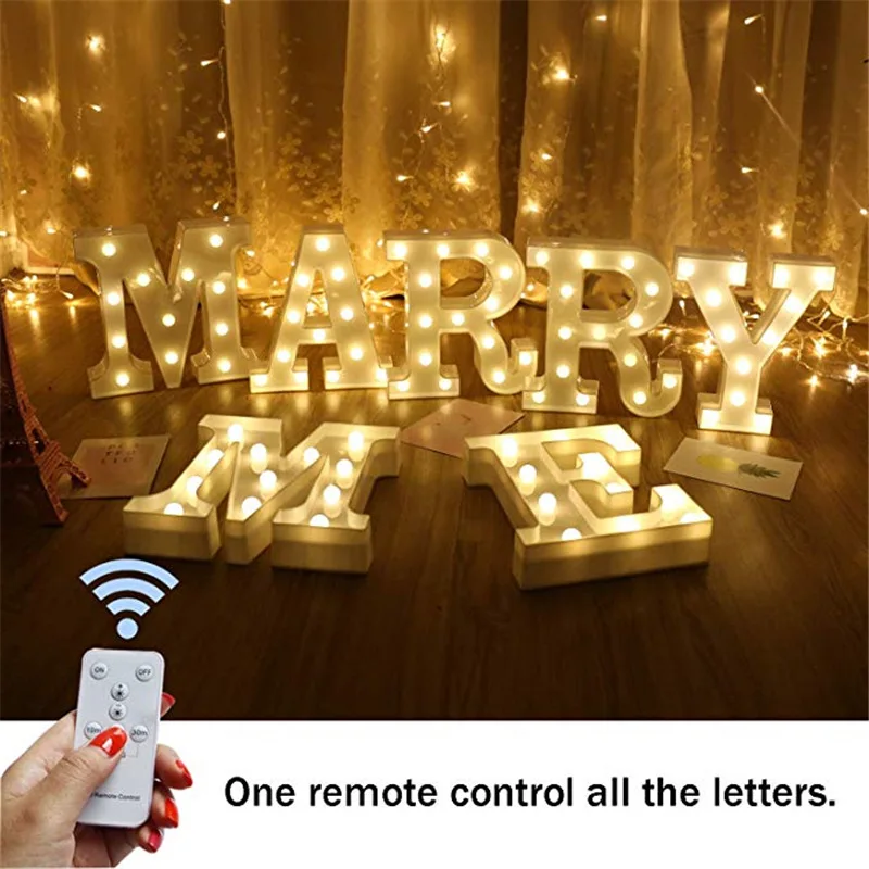 22CM ABS Luminous Lights LED Letter Night Light Creative Letters Alphabet Number Battery Lamp Romantic Party Decoration
22CM ABS Luminous Lights LED Letter Night Light Creative Letters Alphabet Number Battery Lamp Romantic Party Decoration