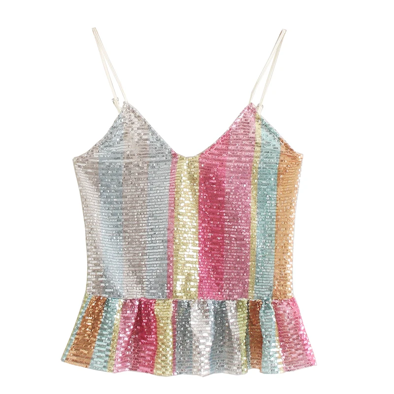 Glitter Sequin Cropped Top Sexy Cami Tank Sexy Party Tops For Women Sparkle Top Top Lentejuelas Fiesta Stripper Party Top HH50BX
Glitter Sequin Cropped Top Sexy Cami Tank Sexy Party Tops For Women Sparkle Top Top Lentejuelas Fiesta Stripper Party Top HH50BX