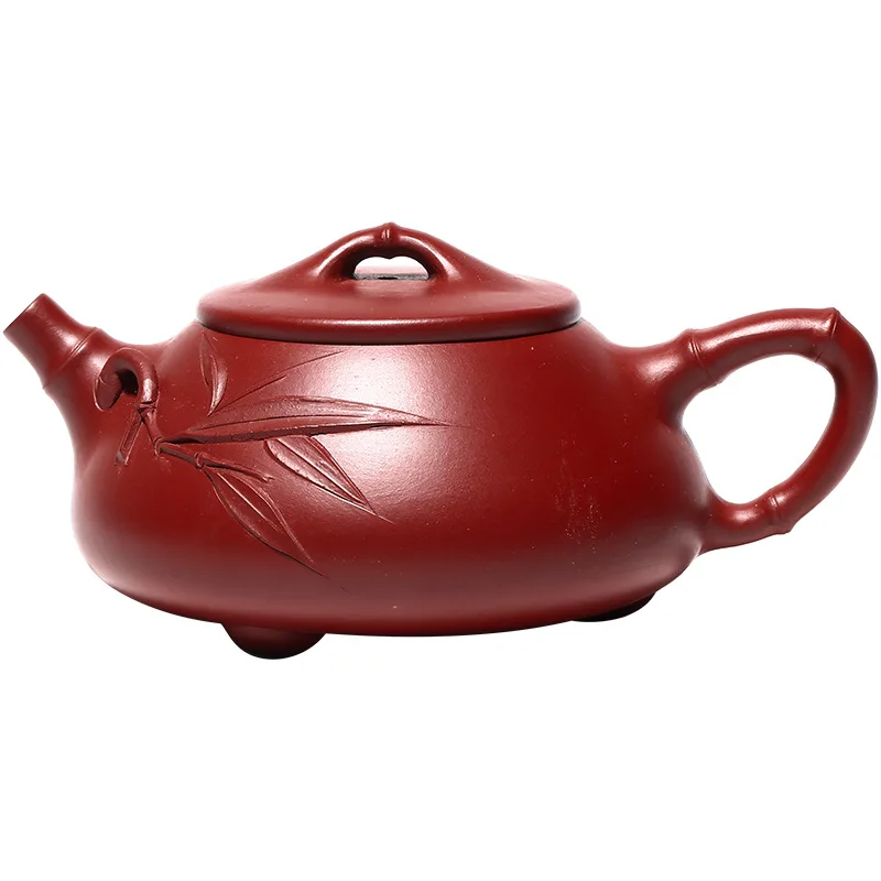 Yixing Zisha teapot original Dahongpao pure handmade household teapot bamboo boat shipper teapot
Yixing Zisha teapot original Dahongpao pure handmade household teapot bamboo boat shipper teapot