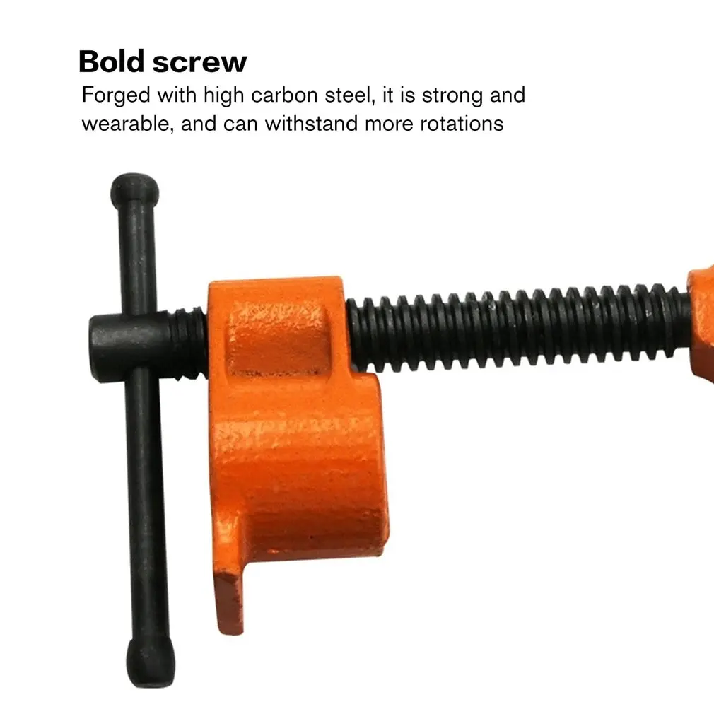 New 1/2 Inch Heavy Duty Pipe Clamp for Woodworking Wood Gluing Pipe Clamp Steel Cast Iron Pipe Clamp Fixture Carpenter Hand Tool
New 1/2 Inch Heavy Duty Pipe Clamp for Woodworking Wood Gluing Pipe Clamp Steel Cast Iron Pipe Clamp Fixture Carpenter Hand Tool