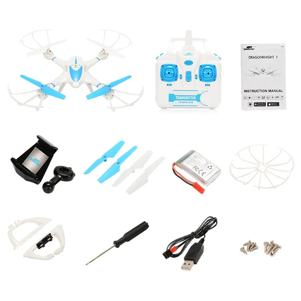 AMYGOJJ RC TOWN DRAGONKNIGHT 1 Quad-copter FPV Drone with Wifi Camera Live Video Headless Mode 2.4GHz 4 Channel 6 Axis Gyro RTF
AMYGOJJ RC TOWN DRAGONKNIGHT 1 Quad-copter FPV Drone with Wifi Camera Live Video Headless Mode 2.4GHz 4 Channel 6 Axis Gyro RTF