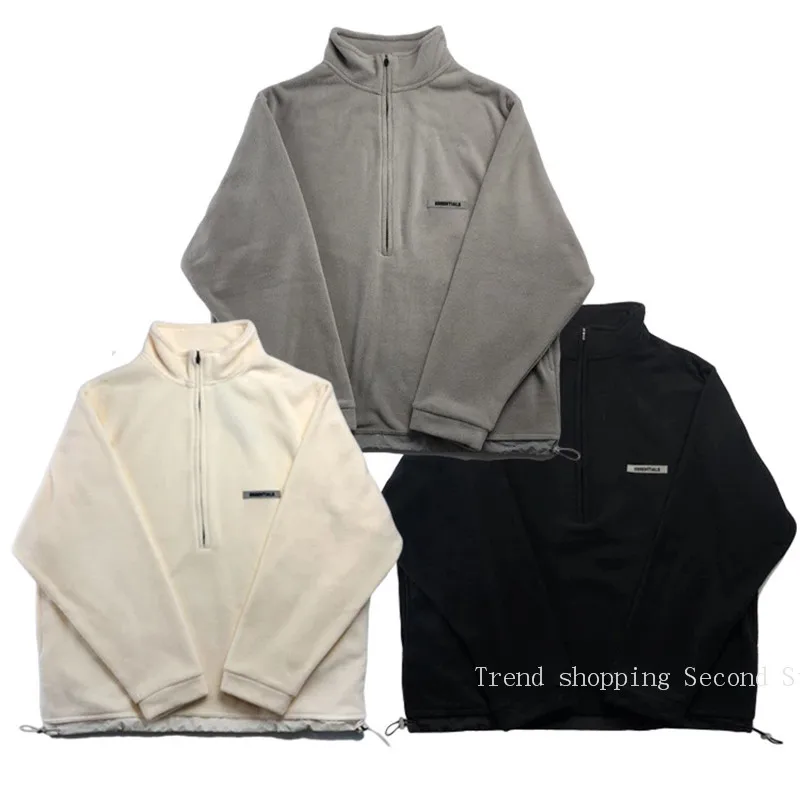 21SS Half Zip Hoodies Men's Essentials Polar Fleece Jacket Hip Hop Loose Pullover Street Fleece Sweatshirt Zip Harajuku Hoodie
21SS Half Zip Hoodies Men's Essentials Polar Fleece Jacket Hip Hop Loose Pullover Street Fleece Sweatshirt Zip Harajuku Hoodie