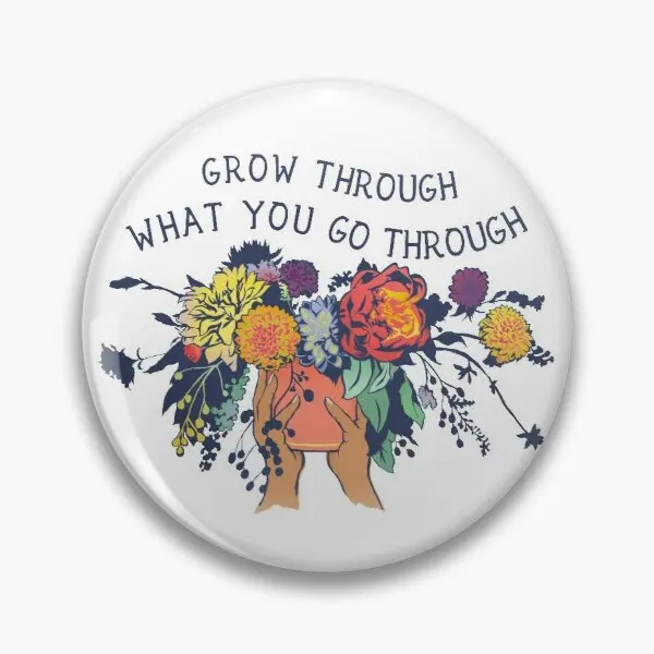 Grow Through What You Go Through Soft Enamel Pin Badge Decorative Clothes Badge Lapel Pin Brooch Jewelry for Women
Grow Through What You Go Through Soft Enamel Pin Badge Decorative Clothes Badge Lapel Pin Brooch Jewelry for Women