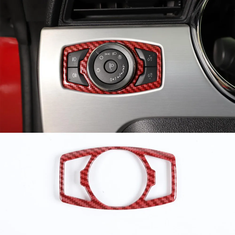 Car Front Light Lamp Switch Decoration Frame Trim Styling For Ford Mustang 2015 Up Carbon Fiber Red
Car Front Light Lamp Switch Decoration Frame Trim Styling For Ford Mustang 2015 Up Carbon Fiber Red