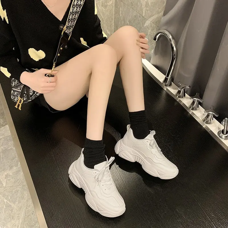 2021 Women's Chunky Sneakers Thick Bottom Platform Vulcanize Shoes Fashion Breathable Casual Running Shoe for Woman Female New
2021 Women's Chunky Sneakers Thick Bottom Platform Vulcanize Shoes Fashion Breathable Casual Running Shoe for Woman Female New