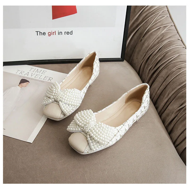 Soft Bottom Bow Women Flats Wedding Shoes Square Toes Black Ballet Flats Shoes Flat Slip On Spring Lady Flat Heel Casual Shoes
Soft Bottom Bow Women Flats Wedding Shoes Square Toes Black Ballet Flats Shoes Flat Slip On Spring Lady Flat Heel Casual Shoes