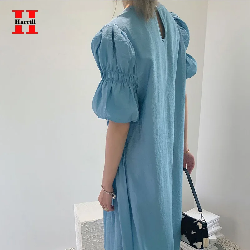Solid Color Shirring Dresses Ladies Sweet O-Neck White Dress Women Clothes High Waist Dress Summer Puff Sleeve Vestidos Female
Solid Color Shirring Dresses Ladies Sweet O-Neck White Dress Women Clothes High Waist Dress Summer Puff Sleeve Vestidos Female