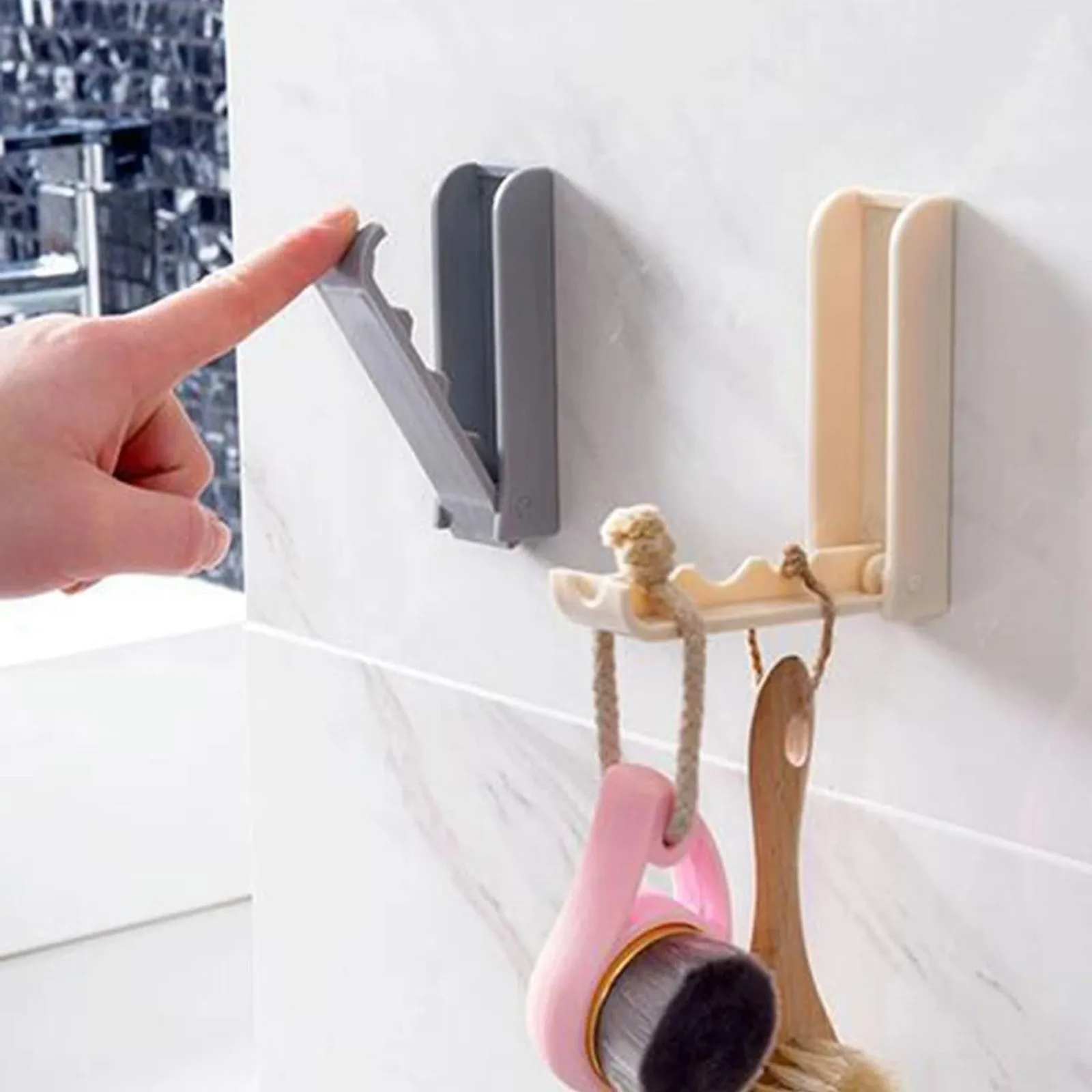 Kitchen bathroom strong seamless adhesive hook wall hanging hanger hook foldable door behind invisible hook clothes hook
Kitchen bathroom strong seamless adhesive hook wall hanging hanger hook foldable door behind invisible hook clothes hook