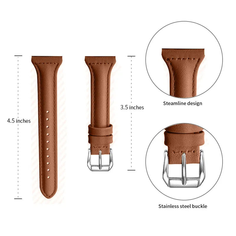 Leather Band For Galaxy Watch Active 2 40mm 44mm 20mm Slim Leather Wristband Strap for Galaxy Watch 42mm/Gear S4/Gear S2 Classic
Leather Band For Galaxy Watch Active 2 40mm 44mm 20mm Slim Leather Wristband Strap for Galaxy Watch 42mm/Gear S4/Gear S2 Classic