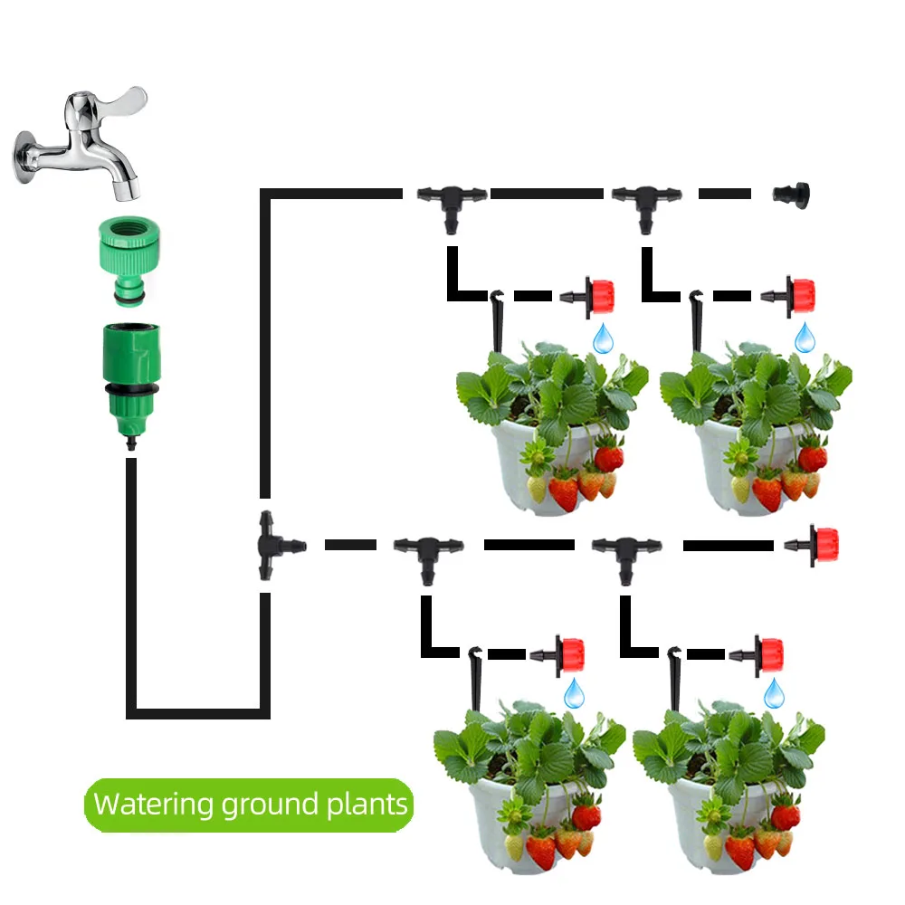 50M Self Automatic Garden Watering System Water Drip Irrigation System Plant Watering Kit Irrigation Drippers Mist Set
50M Self Automatic Garden Watering System Water Drip Irrigation System Plant Watering Kit Irrigation Drippers Mist Set