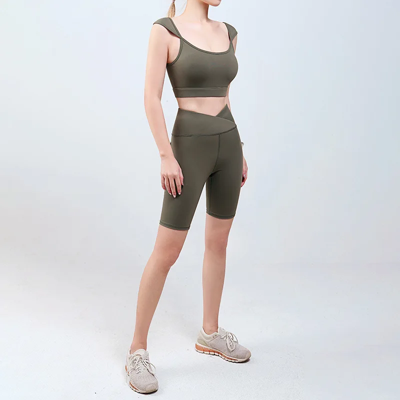 NORMOV Summer Women Sets Solid Backless Tops And Fitness HIgh Waist Push Up Shorts Suit Workout Button Pockets Safari Style Sets
NORMOV Summer Women Sets Solid Backless Tops And Fitness HIgh Waist Push Up Shorts Suit Workout Button Pockets Safari Style Sets