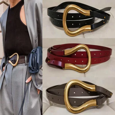 Deepeel 2*123cm Women's Leather Double-layer Fashion Corset Cummerbund Horseshoe Buckle Waistband Female Decoration Luxury Brand
Deepeel 2*123cm Women's Leather Double-layer Fashion Corset Cummerbund Horseshoe Buckle Waistband Female Decoration Luxury Brand