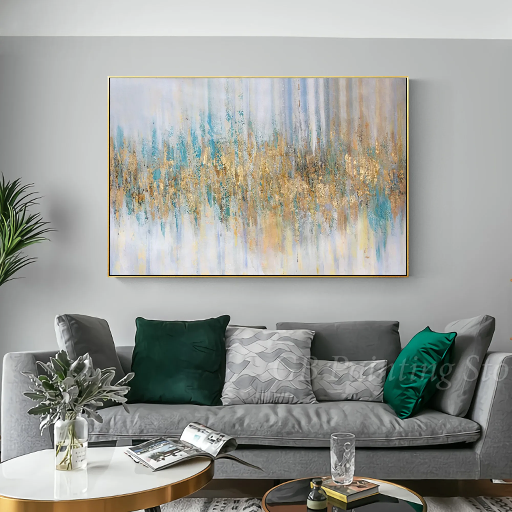 Modern Abstract Gold Blue Canvas Oil Paintings Hand Painted Landscape Gold Wall Art Pictures For Living Room Home Decor
Modern Abstract Gold Blue Canvas Oil Paintings Hand Painted Landscape Gold Wall Art Pictures For Living Room Home Decor