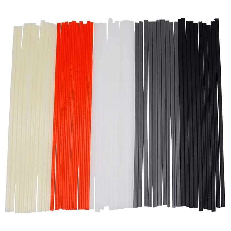 50PCS Plastic Welding Rods - PP/PVC/PE Plastic Welder Rods for Hot Air Tools 10 Inch (Each Color 10PCS)
50PCS Plastic Welding Rods - PP/PVC/PE Plastic Welder Rods for Hot Air Tools 10 Inch (Each Color 10PCS)