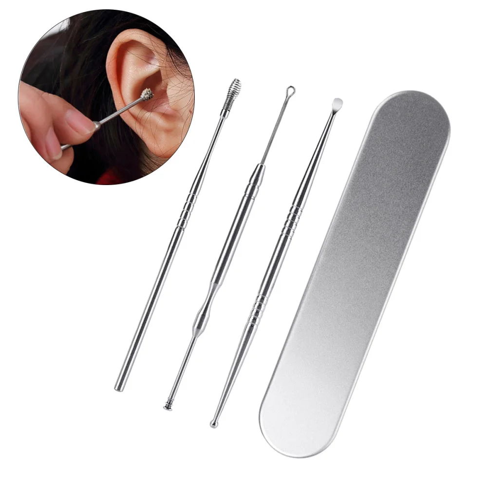 3pcs Stainless Steel Ear Spoon Set Earpick Ear Cleaner Curette Earwax Removal Cleaning Tool
3pcs Stainless Steel Ear Spoon Set Earpick Ear Cleaner Curette Earwax Removal Cleaning Tool