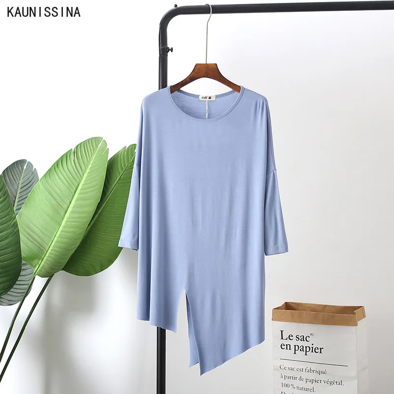 Women Oversized T-Shirts Solid Color Loose Top Female Thin Bottoming Shirt Long Plus Size Tee Tops
Women Oversized T-Shirts Solid Color Loose Top Female Thin Bottoming Shirt Long Plus Size Tee Tops