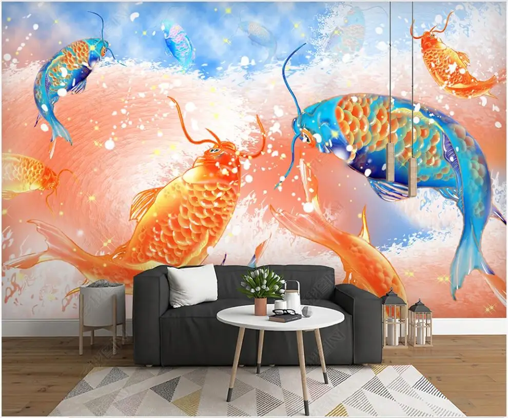 3d wallpaper for walls in rolls Chinese style river carp jumping room home decor custom mural 3d photo wallpaper on the wall
3d wallpaper for walls in rolls Chinese style river carp jumping room home decor custom mural 3d photo wallpaper on the wall