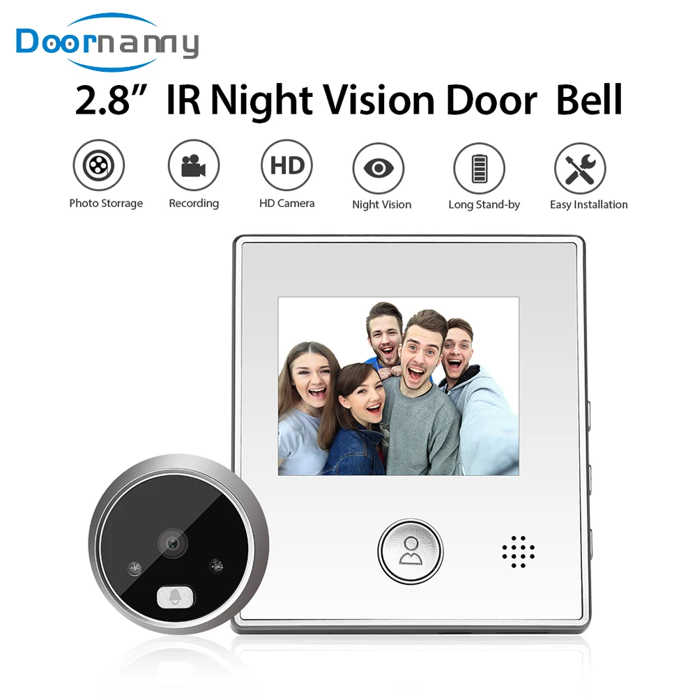 Doornanny Doorbell With Camera Set Video Doorbell Night Vision Peehole For The Door Automatic Recording & Photograph
Doornanny Doorbell With Camera Set Video Doorbell Night Vision Peehole For The Door Automatic Recording & Photograph