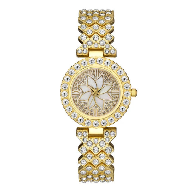 Fashion Watch For Women Luxury Diamond Flower Rhinestone Ladies Quartz Wrist Watch Bracelet Set gift for girlfriend
Fashion Watch For Women Luxury Diamond Flower Rhinestone Ladies Quartz Wrist Watch Bracelet Set gift for girlfriend