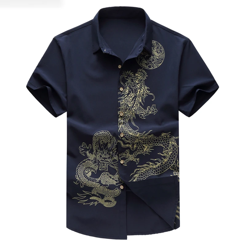 2021 Luren Summer New Men's Shirt Male Fashion Leisure Pattern Printing Short Sleeve Chinese Wind Men's Clothing 6XL 7XL
2021 Luren Summer New Men's Shirt Male Fashion Leisure Pattern Printing Short Sleeve Chinese Wind Men's Clothing 6XL 7XL