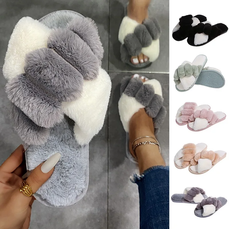 Home Slippers Women Mixed Colors Soft Fluffy Plush Slippers Ladies Summer Winter Warm House Sandal Furry Fur Slides Flat Shoes
Home Slippers Women Mixed Colors Soft Fluffy Plush Slippers Ladies Summer Winter Warm House Sandal Furry Fur Slides Flat Shoes