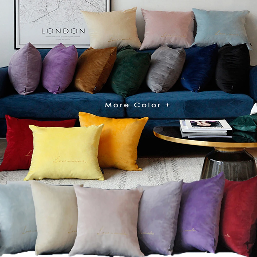 Minimalist Cushion Cover Embroidery Process Sofa Pillow Velvet Decorative Pillows for Car Home Bedroom 45*45
Minimalist Cushion Cover Embroidery Process Sofa Pillow Velvet Decorative Pillows for Car Home Bedroom 45*45