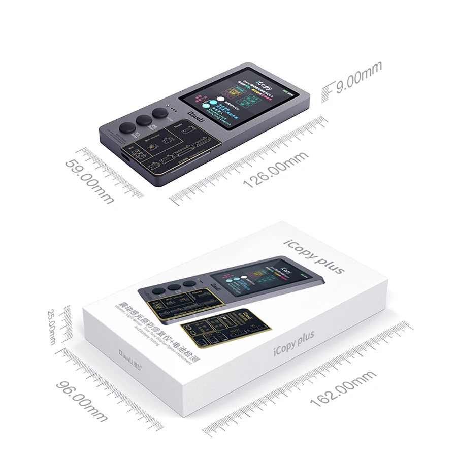 Qianli iCopy Plus с панелью тестирования батареи для iPhone 7/8/8P/X/XR/XS MAX/11 Pro Max LCD/вибратор